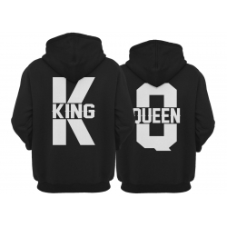 Bluzy Dla Par Zakochanych z Kapturem King Queen KQ